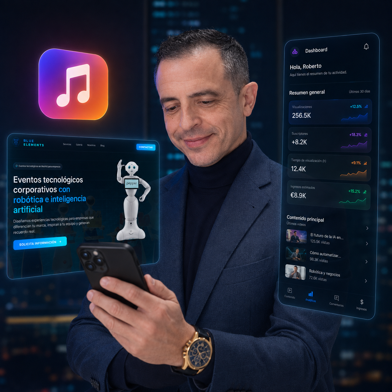 Crea webs, música y apps con IA